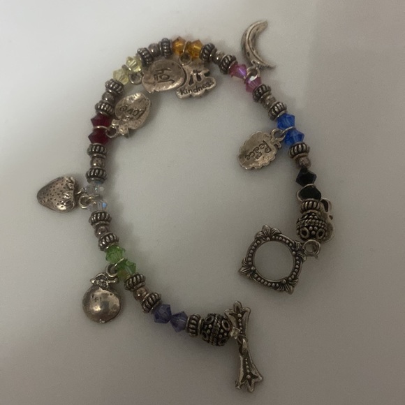 Mikasa holiday orchard & glass🍇bunch+925 multi-charm Bracelet - Picture 14 of 17